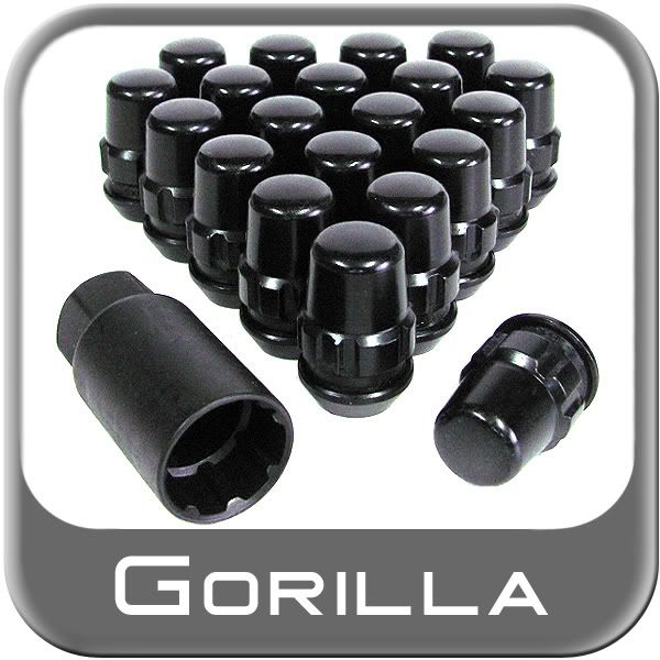 Gorilla black lug nuts jeep #2