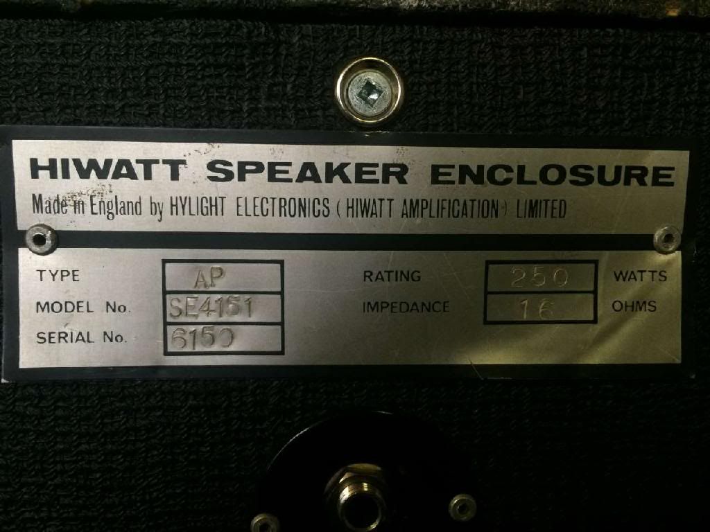 Finally My Holy Grail Bass Cabinet Is Mine Vintage Hiwatt