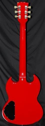 1986 Gibson SG back