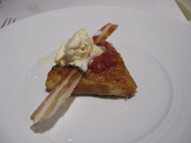 76 Nitro-Scrambled Egg and Bacon Ice Cream (2006) Pain Perdu and Tea Jelly.jpg