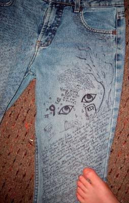 Sharpie Grafiti Jeans? Old - CLOTHING Sharpie Grafiti Jeans? Old - CLOTHING