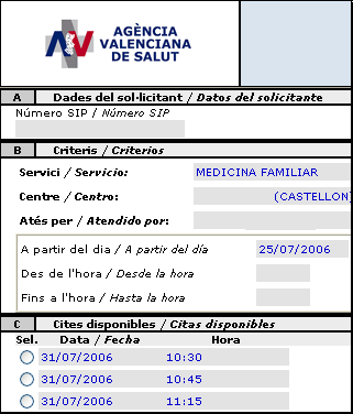 Buscant una cita...