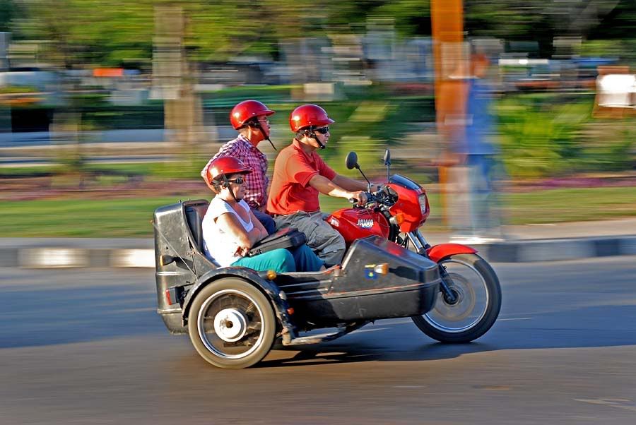 On their Jawa, this red-headed trio could be headed to the rio © Steve YYZ, photobucket