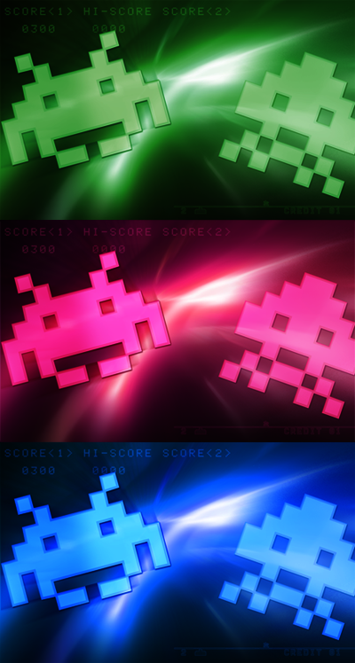 Interactive Computer Backgrounds on Free Space Invaders Wallpaper For Imac