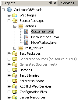 Project structure for RESTful service without converter classes
