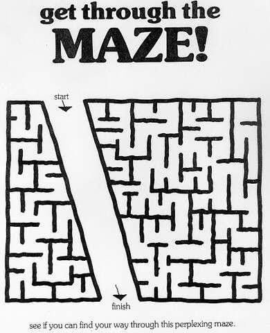 Maze Puzzle For Blondes Image