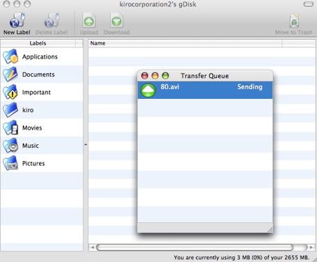 gDisk, per avere spazio on line con GMail 1 gdisk