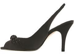 nina wedding shoes, black bridal flo luster