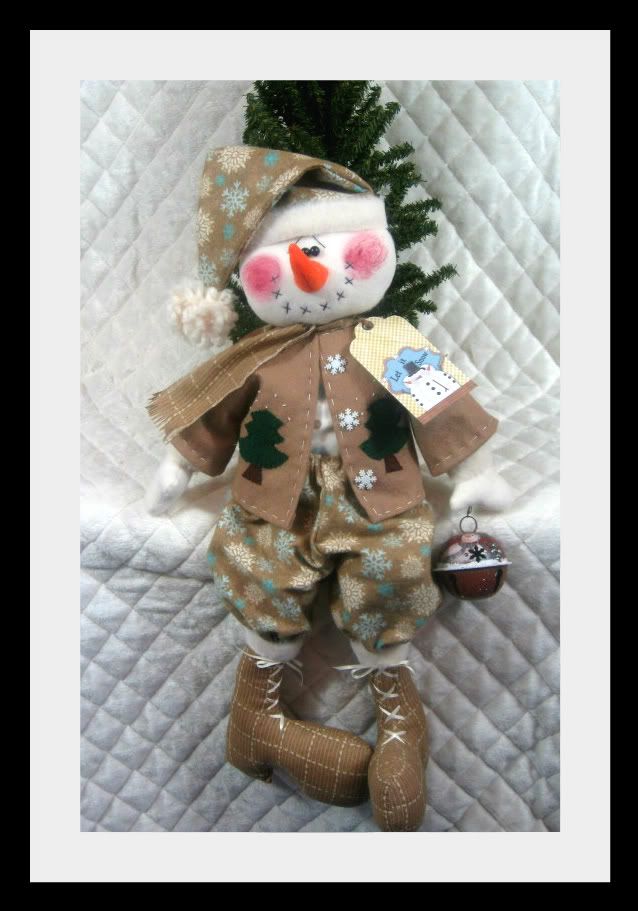 ~primitive Raggedy Frosty Freddy Snowman~pattern~from Ginger Creek Crossing Ebay 9982