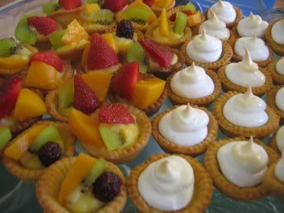 tarts and custard. There#39;s the fruit tarts on the