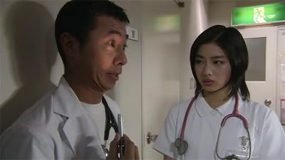 Idiot doctor and pretty nurse.