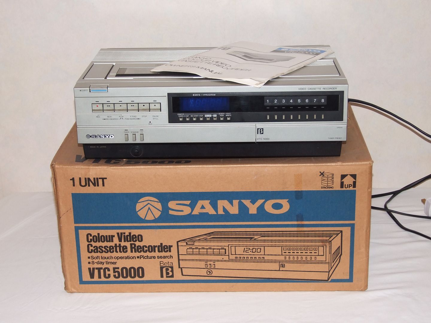 Sanyo VTC 5000 Betamax Video Cassette Recorder eBay