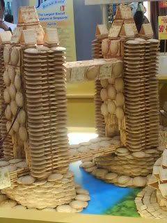 Biscuits - some sort of tower