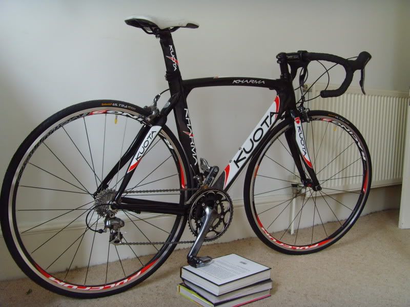 I had my Kharma fitted with Ultegra SL and Fulcrum Racing 5.