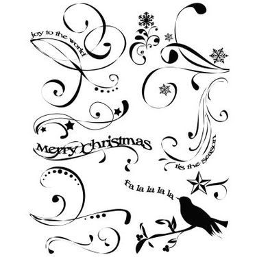 merry christmas logo black and white. No colours bright just black on white festooned with festive cheer