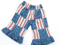 :Celebrate:  Red, white, and blue patchwork capris, 18-24month