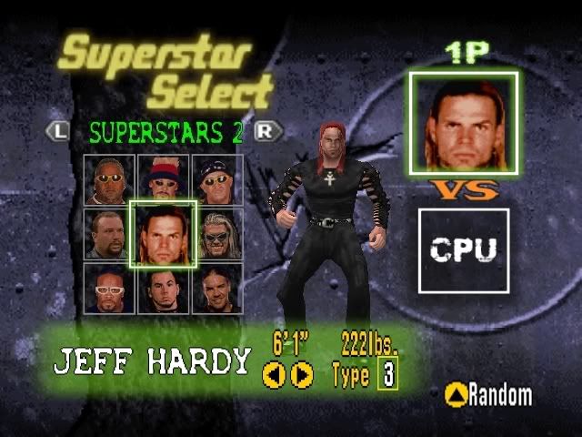 Jeff Hardy's 2006 return appearance hack in WWF No Mercy for N64 Pictures, Images and Photos