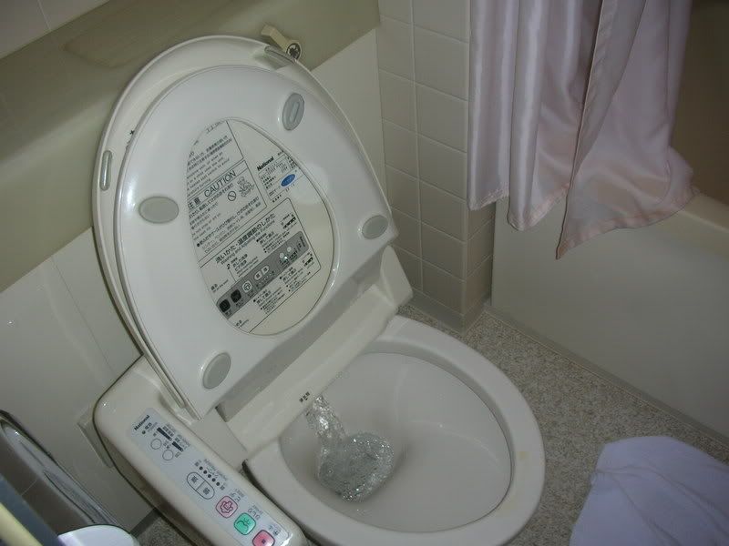 High-tech Japanese toilet