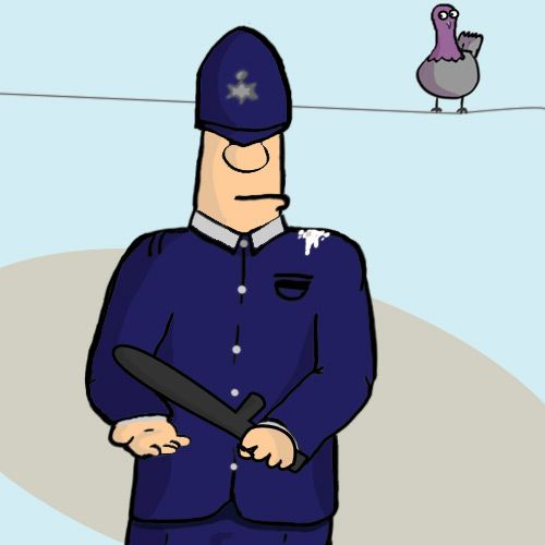 police cartoon