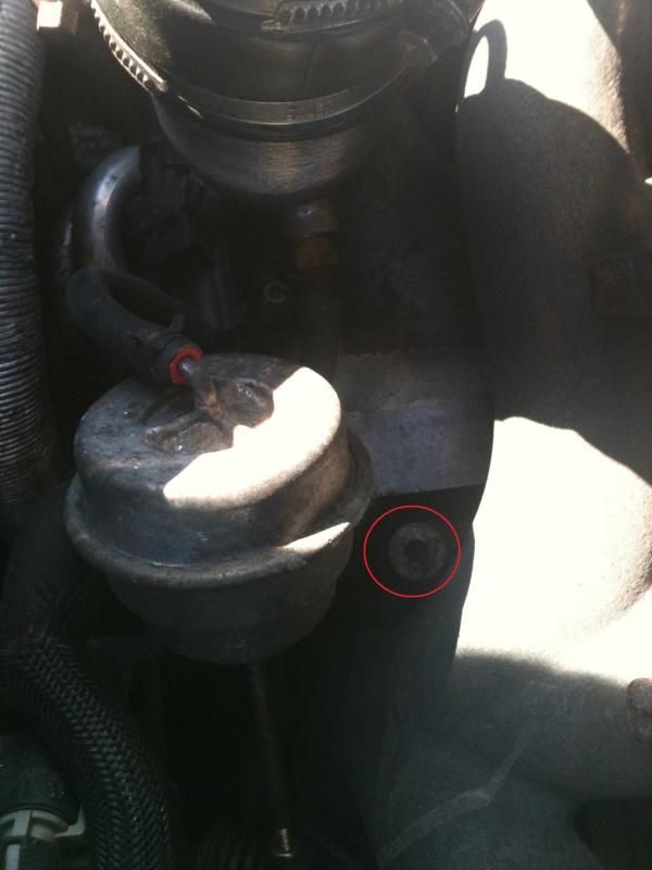 Placement of Oil restrictor bolt Astra Owners Network