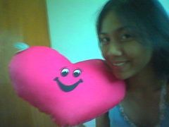 hehehe! the piLLow and I.