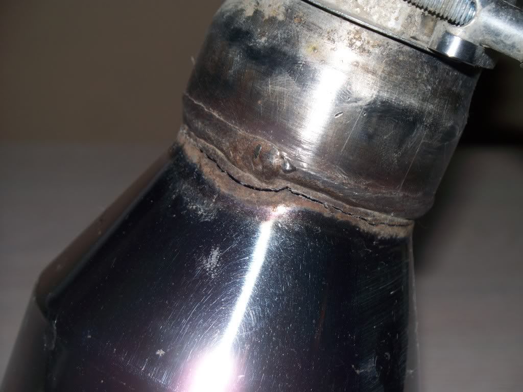 Milltek exhaust tip broke weld...?