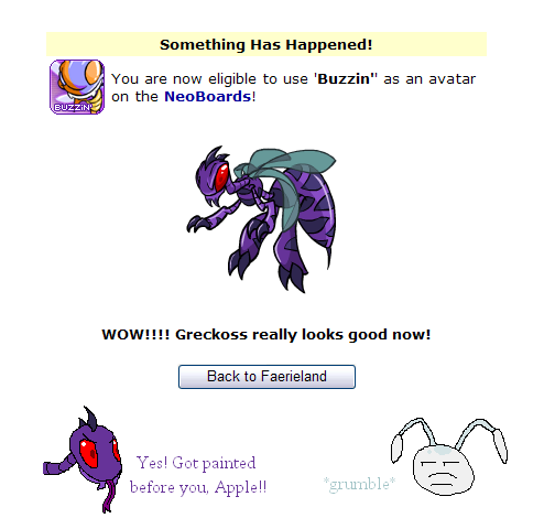 ZOMG I finally have a Darigan Buzz!! Don't start a fight Greckoss...