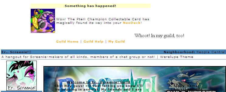 Wow, on my guild. ^^ Pity the card was worth peanuts...