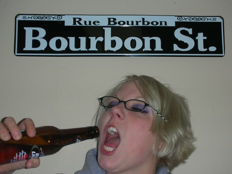 DSCN1146.jpg Lorrie about to eat her beer \"on Bourbon Street\" image by kristg