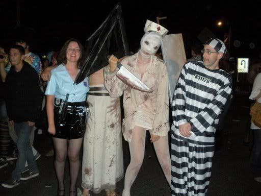 WIN! When I saw these guys, I actually screamed with delight.  For the 99% of you reading this who have absolutely no idea who they are, it’s Pyramid Head and a zombie nurse from Silent Hill 2, my favorite video game of all time.  Pyramid Head was very nice and did not cut me in half, which is something he likes to do.