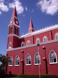 This church is made of steel.