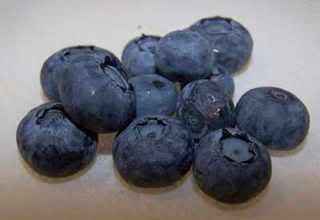 I couldn't find a picture of the cereal online, so you get this picture of blueberries instead, seeing as they're so obscure and all.  This is how dedicated I am to you, the reader.
