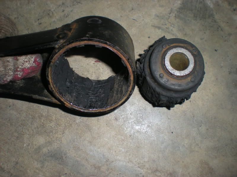 DIY trailing arm bushings (1 piece Energy Suspension and 2 piece Super