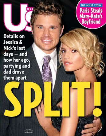 Jessica Simpson and Nick Lachey have split. Finito. No More. Jessica Simpson and Nick Lachey have split. Finito. No More.