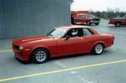 Here me and my'77 Celica GT Coupe when I was at Grattan