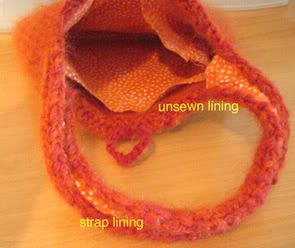 unsewn lining