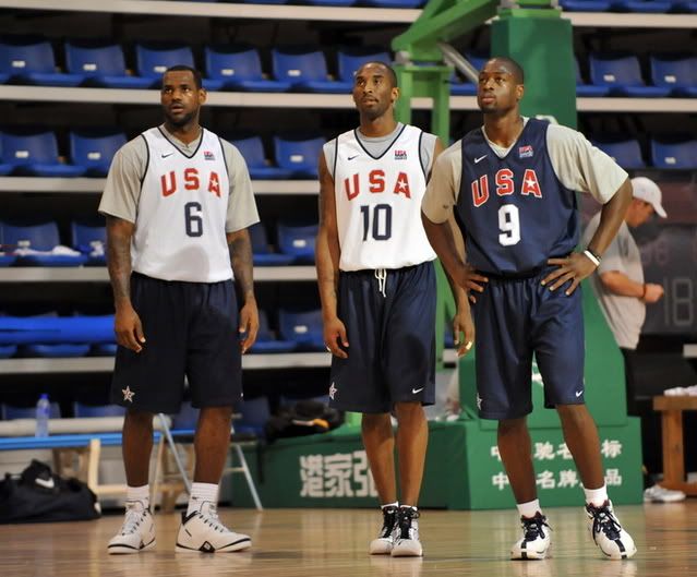 Kobe Bryant, Lebon James, Dwayne Wade 