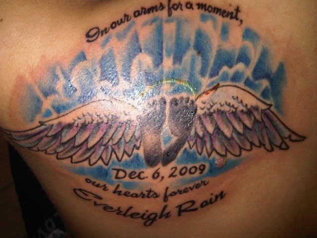 Loss: Memorial Tattoos). baby boy angel tattoo designs