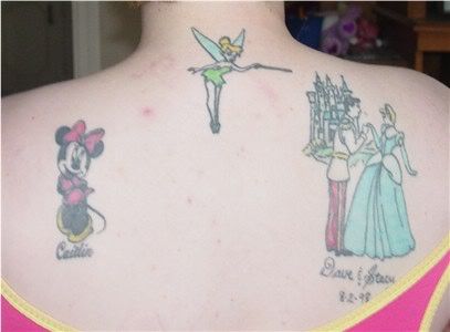 So here are my 3 disney tat's