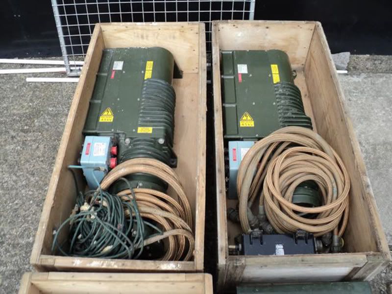 1,000 Watt Marconi Radar Systems Military Short Arc Searchlights