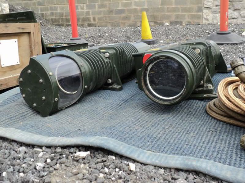 1,000 Watt Marconi Radar Systems Military Short Arc Searchlights