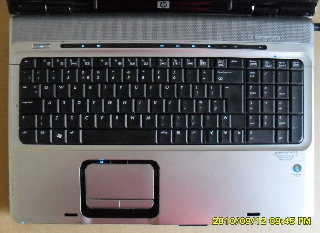 Details about HP DV9500 DV9000 DV9700 LAPTOP 2.0GHZ 2GB 250GB 17 WIFI