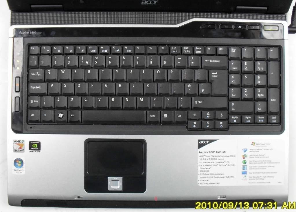 Acer 9300 9301 9303 Laptop Pc 17 2ghz 2gb 80gb Wifi Uk