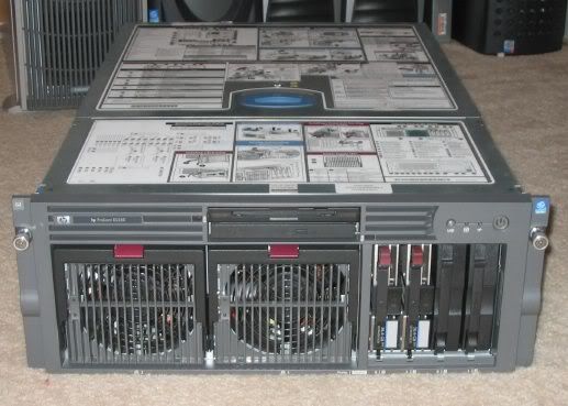 Hp Proliant Dl580 G2 Server 4x1 4ghz Xeon 4gb Raid Nic Ebay