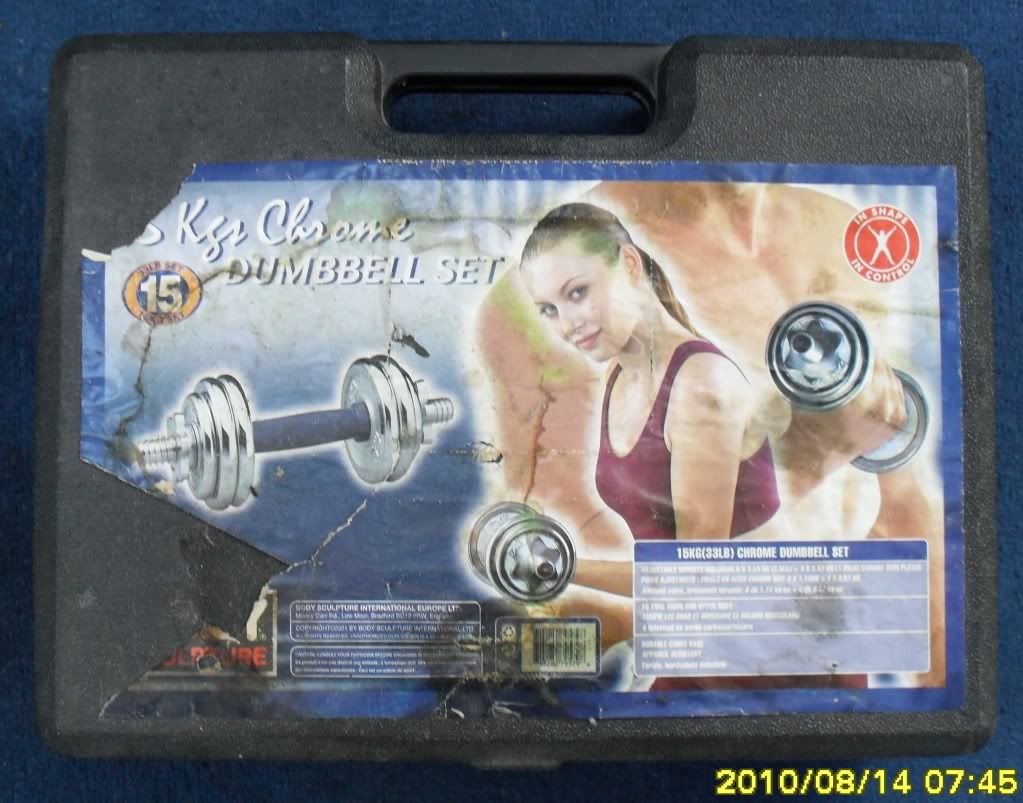 Details about 15KG CHROME DUMBBELL SET WEIGHT FITNESS STRENGTH TONING