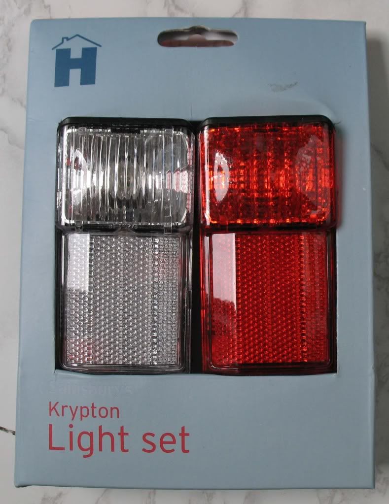 Details about KRYPTON BIKE BICYCLE CYCLE LIGHT FRONT REAR SET SAFTEY