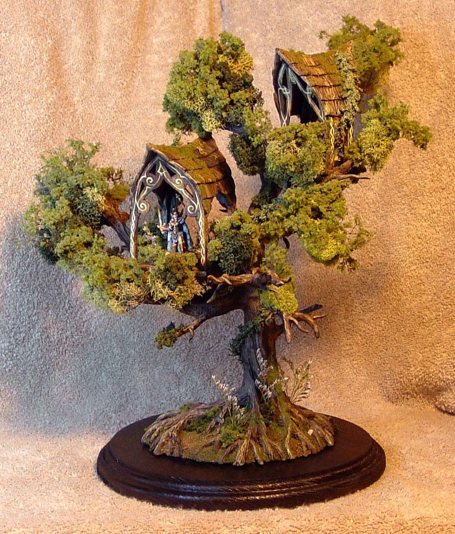 Elven Sentry Post scratch sculpted and painted by James Wappel (wappellious)