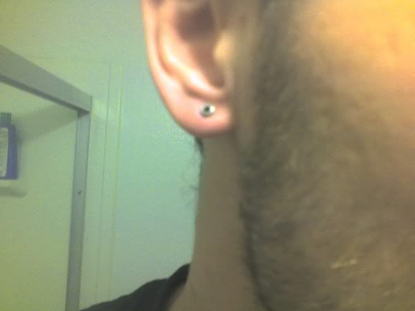 gauges for ears. gauges in both of my ears.