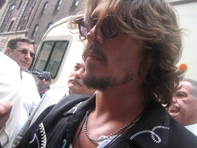 Johnny Depp Ringo. Ringo Starr. So we waited three hours outside of the Radio City Musical Hall