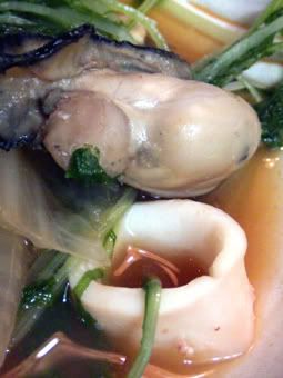 鍋中牡蠣、小卷